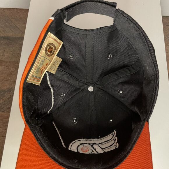 VTG Philadelpha Flyers Adjustable hat big Color Block logo Twins Enterprise 90s - Picture 2 of 13